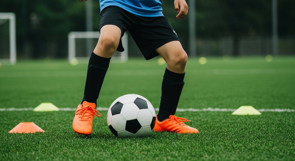 小学生サッカー練習