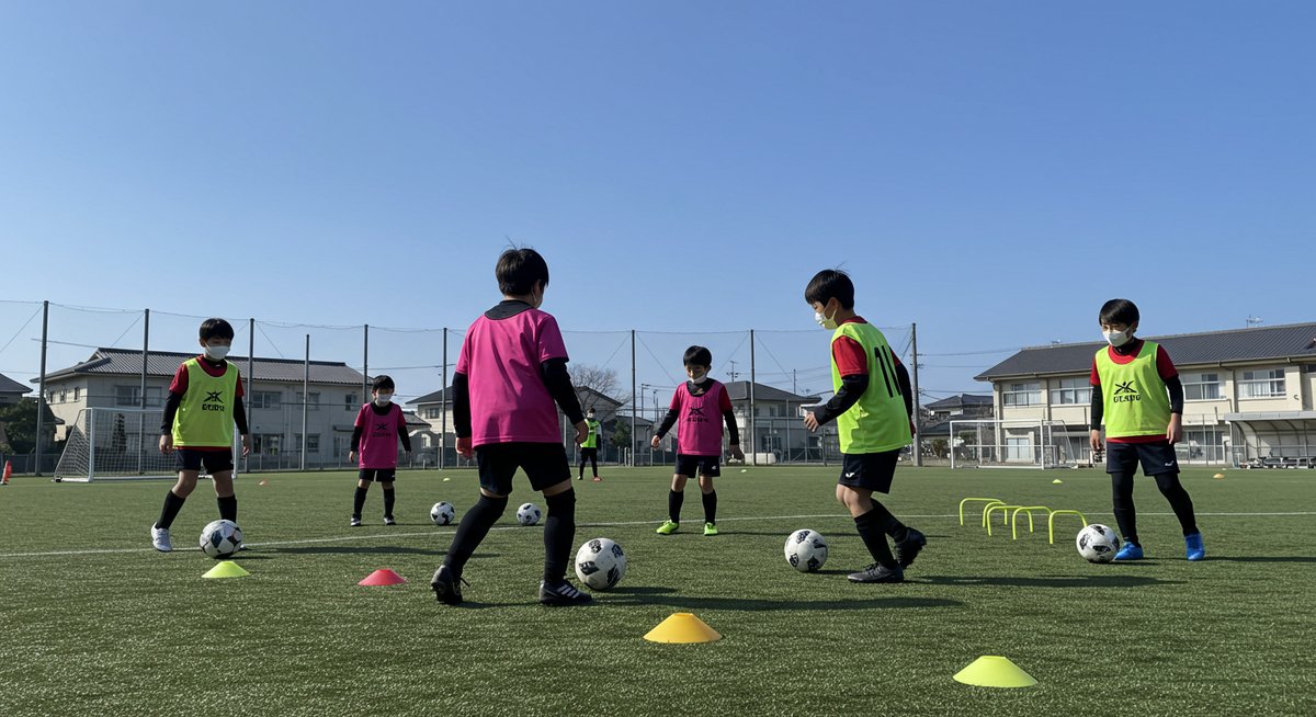 小学生サッカー練習