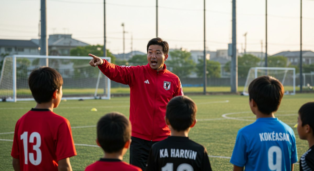 小学生サッカー練習