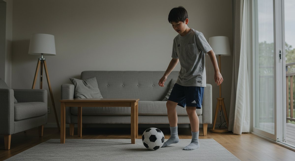 サッカー 室内練習